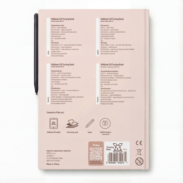 Outlet - Tablet Graficzny z kartami pracy do rysowania - KidBook - Rabbit